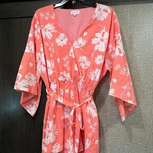 Pink Lily - Kimono Romper - Medium